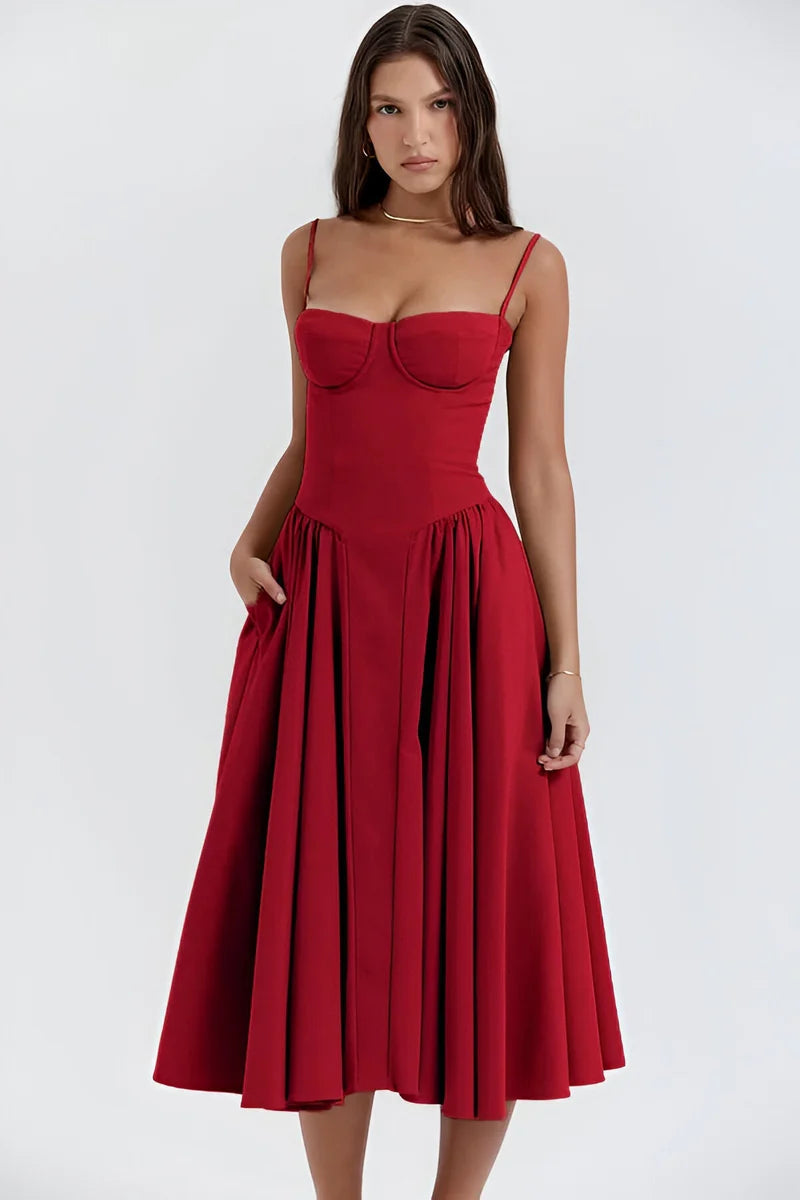 Tiana | Tulle Midi Dress
