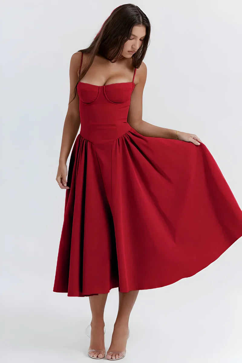 Tiana | Tulle Midi Dress
