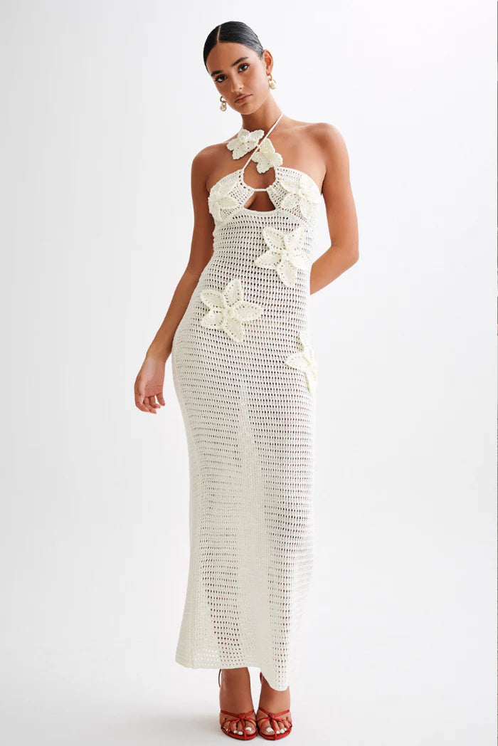 Ibiza | Summer Floral Crochet Maxi