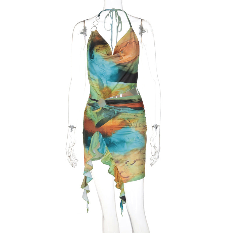 Sensa | Kleid mit Netzprint