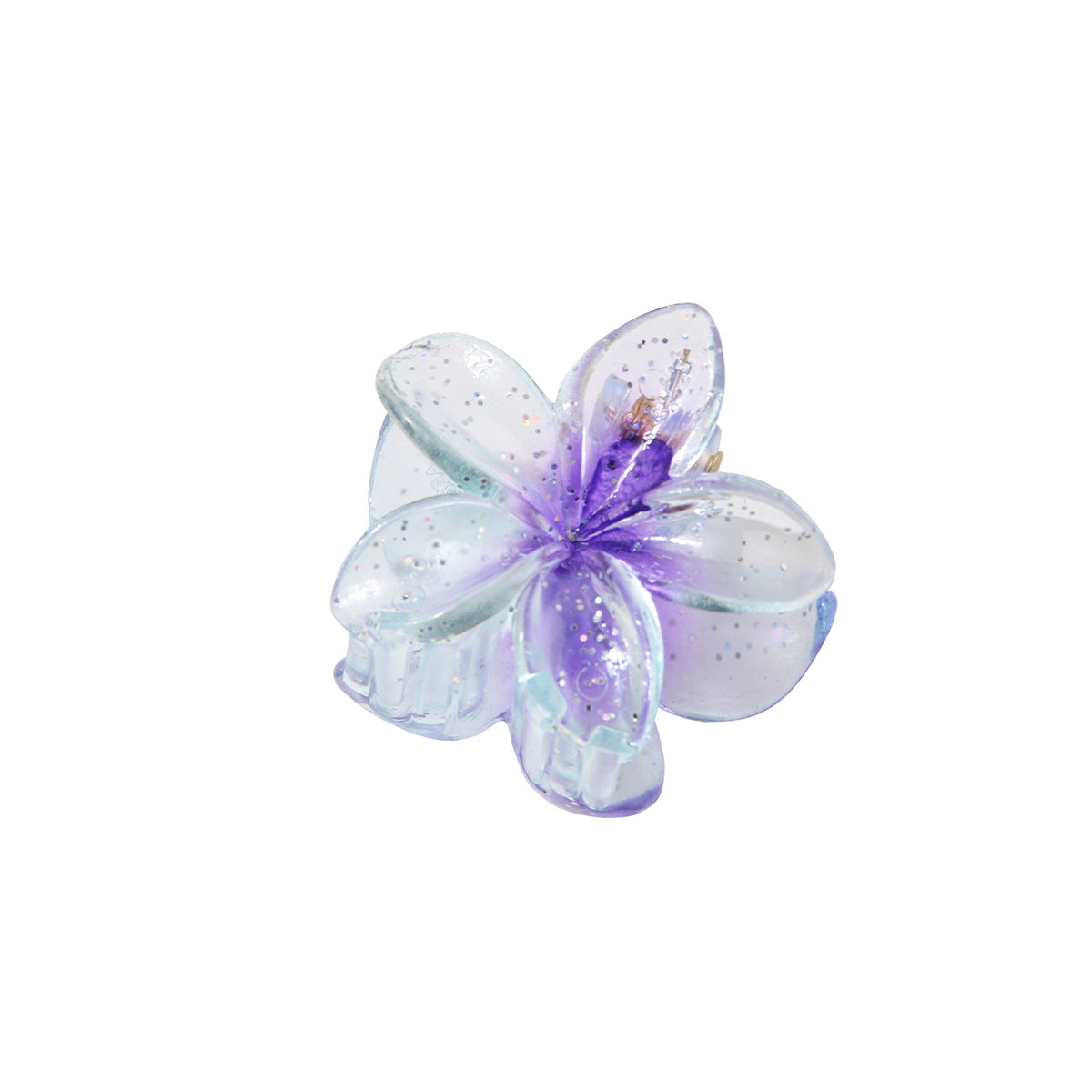 Glitzerblumen-Haarspange