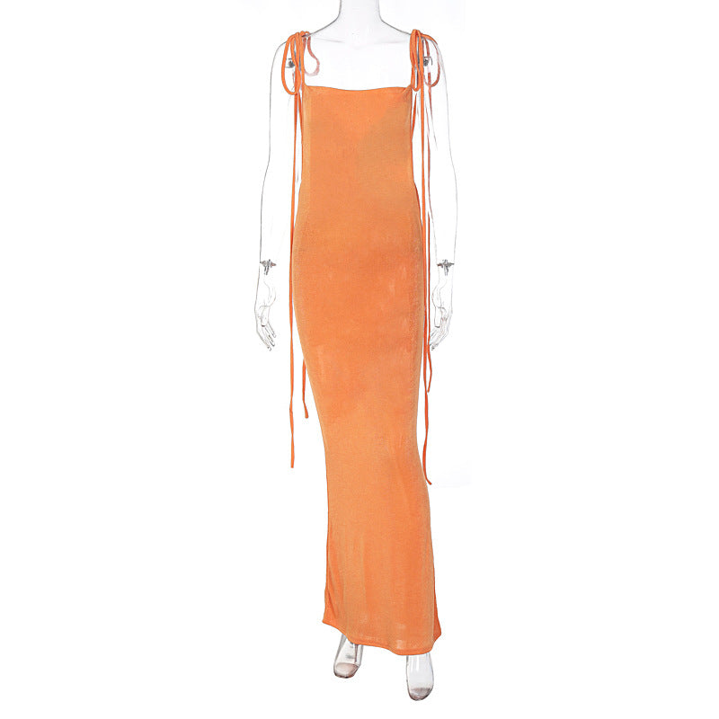 Valia | Rückenfreies Maxikleid