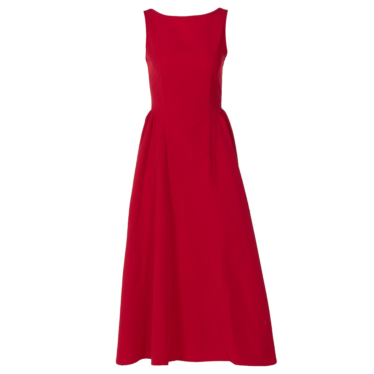 Helga | Cotton Sateen Midi Dress