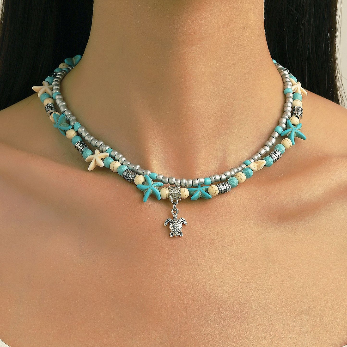 Boho Turtle Necklace