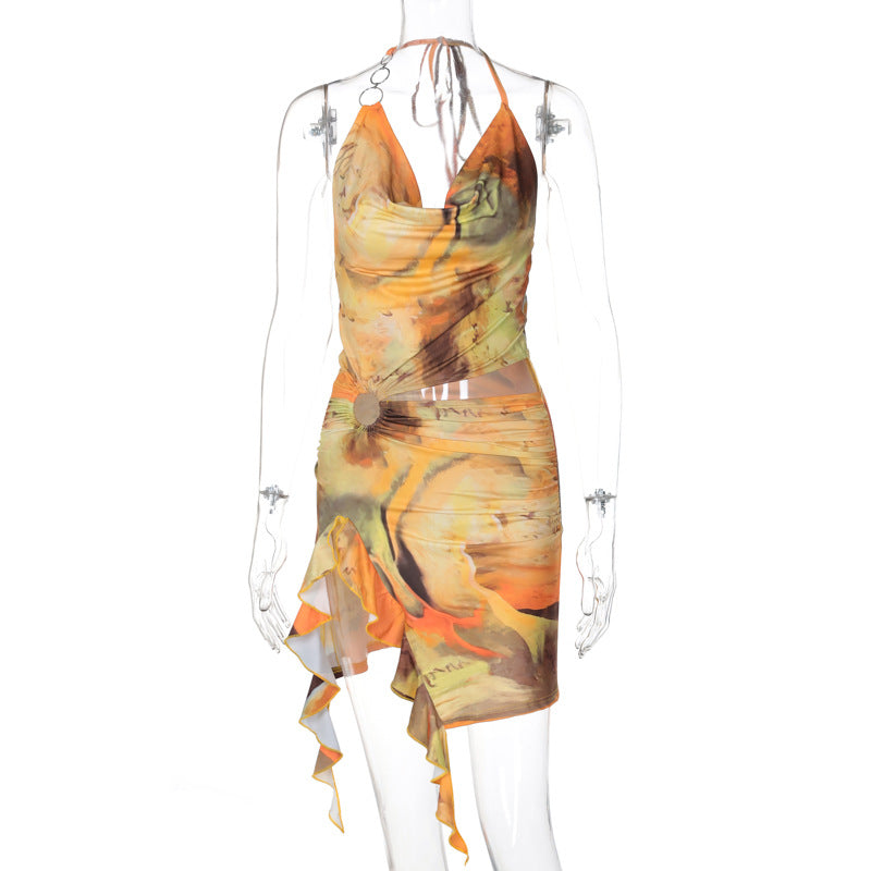 Sensa | Kleid mit Netzprint