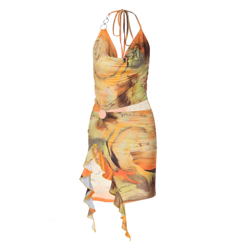 Sensa | Kleid mit Netzprint