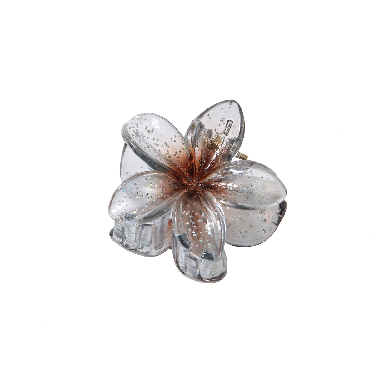 Glitzerblumen-Haarspange
