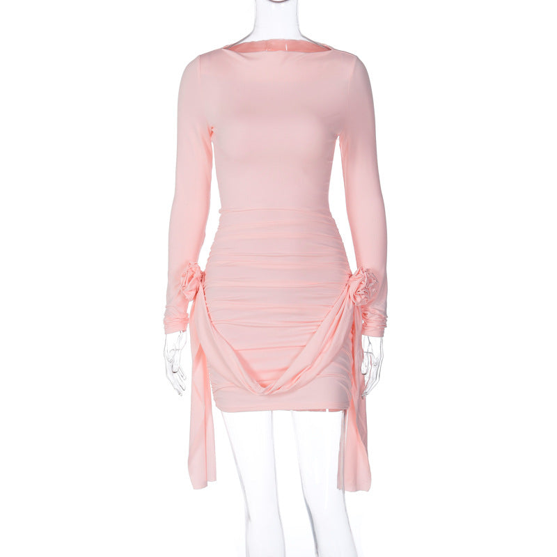 Löwin | Rötliches Minikleid