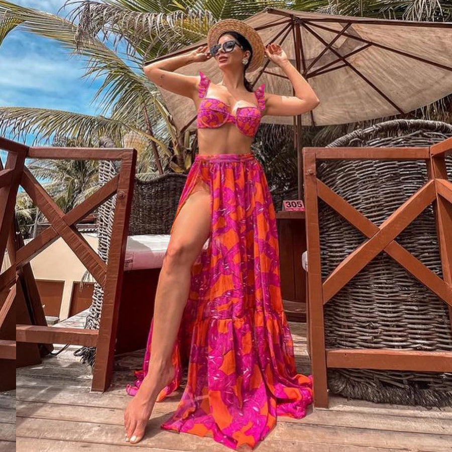 Flora | Ruffled Bikini Set