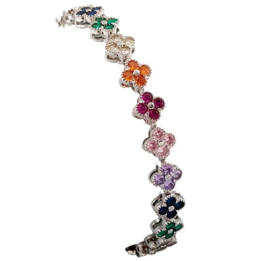 Vierblättriges Kleeblatt-Armband