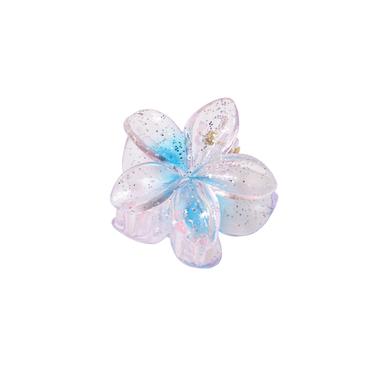 Glitzerblumen-Haarspange