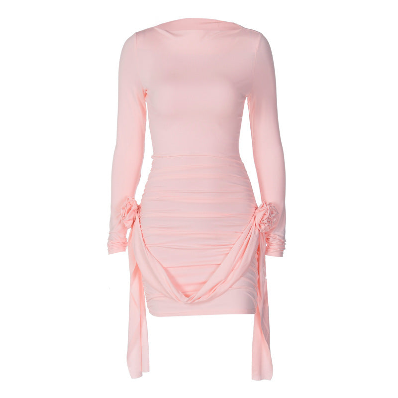 Löwin | Rötliches Minikleid