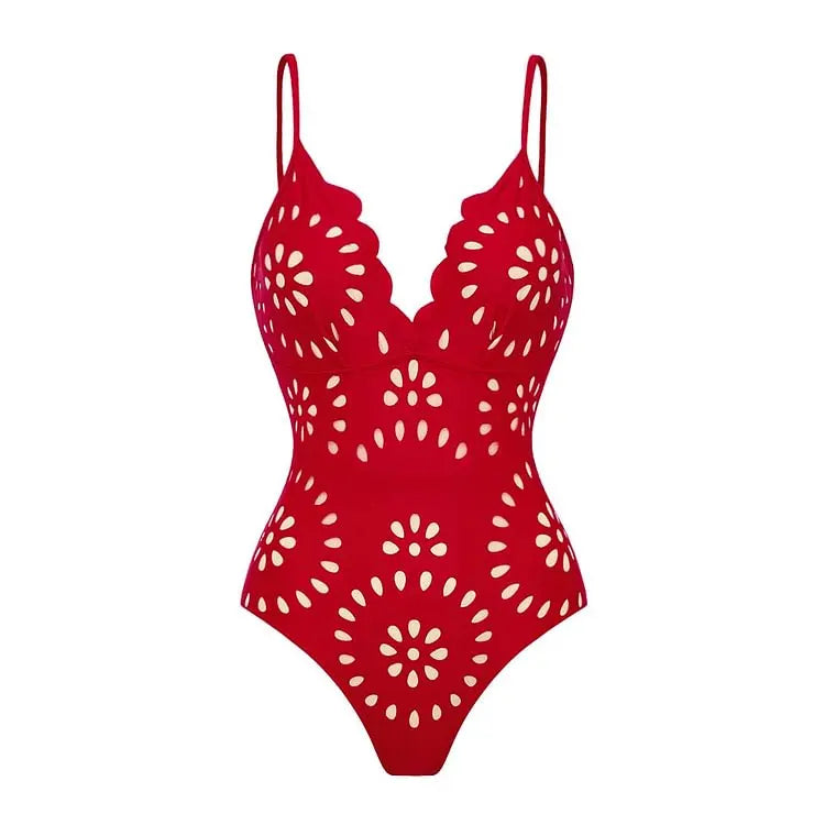 Veria | Hollowout Two Piece Swimsuit Set