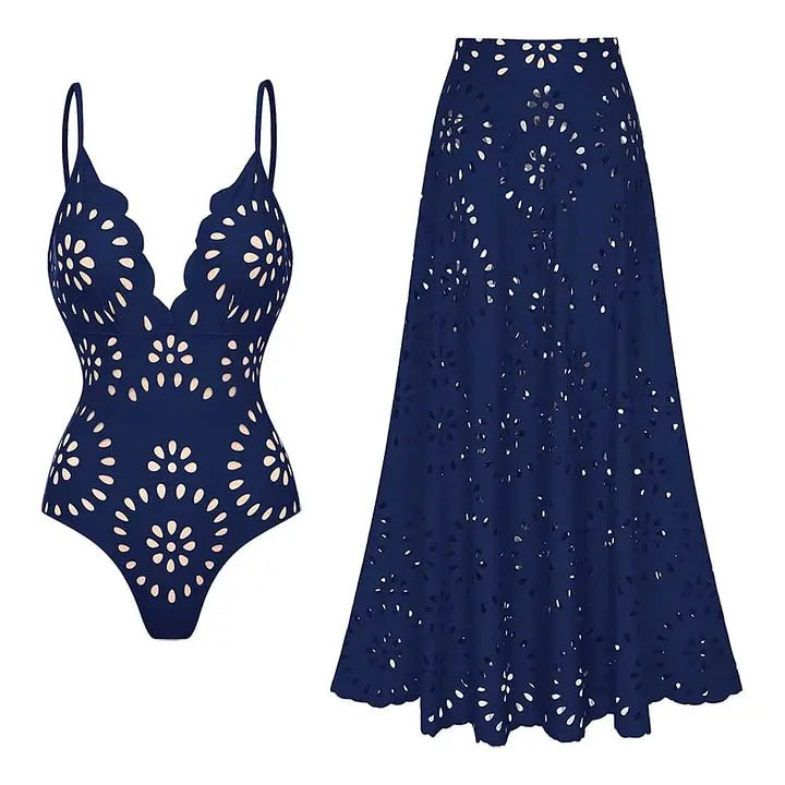 Veria | Hollowout Two Piece Swimsuit Set