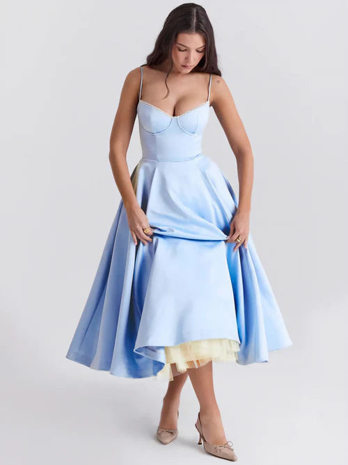 Tiana | Tulle Midi Dress
