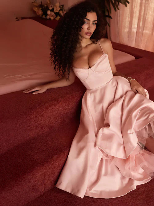 Tiana | Tulle Midi Dress