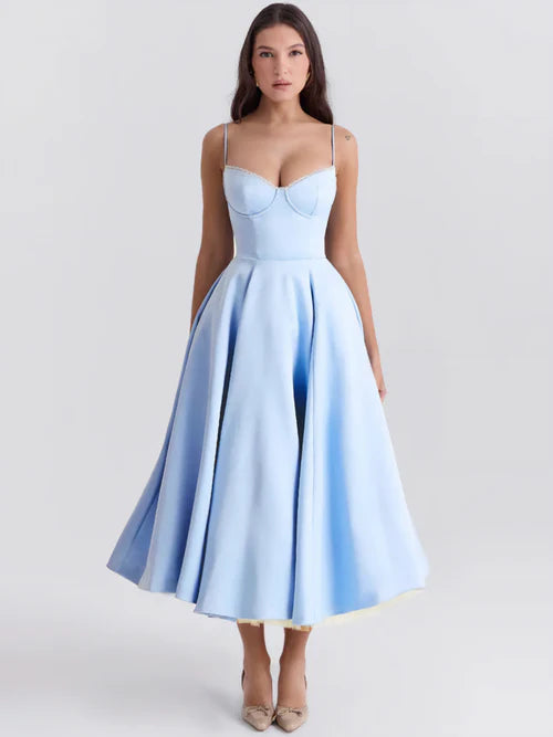 Tiana | Tulle Midi Dress