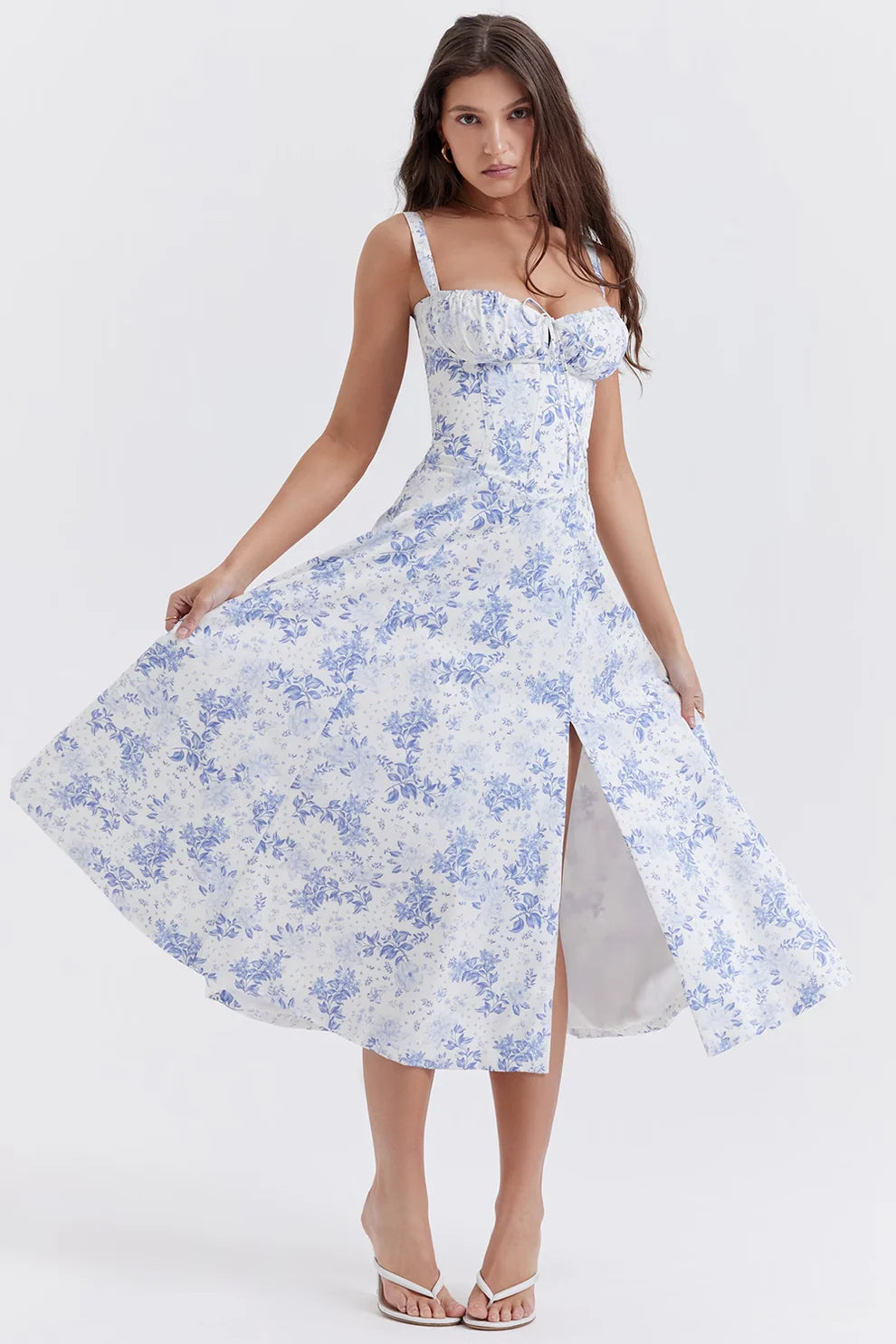 Lily | Floral Midi Dress