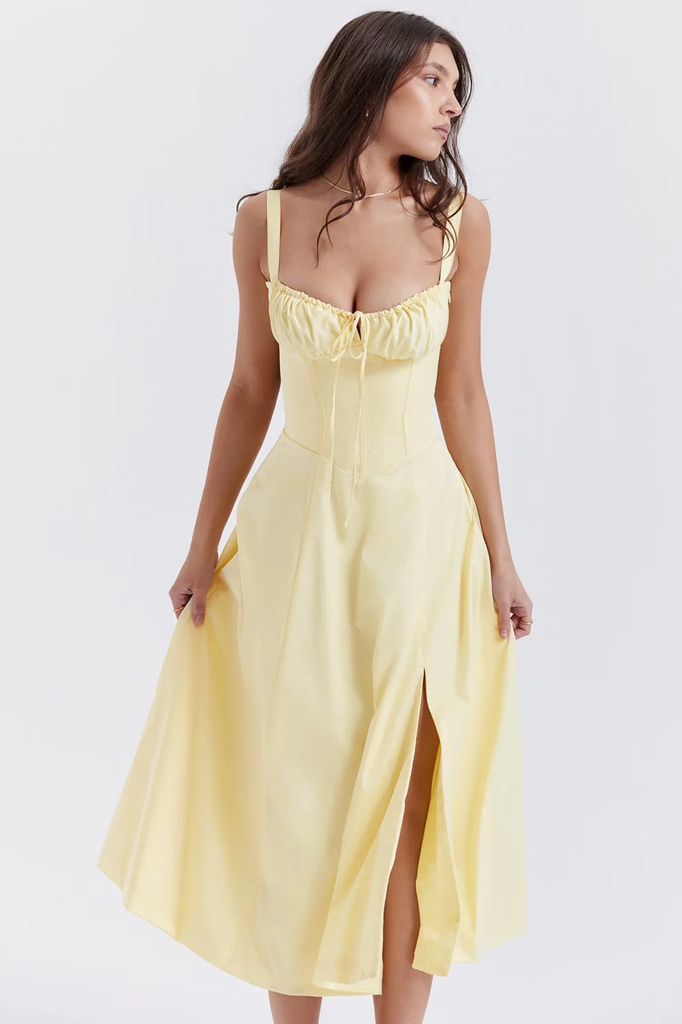 Lily | Geblümtes Midikleid