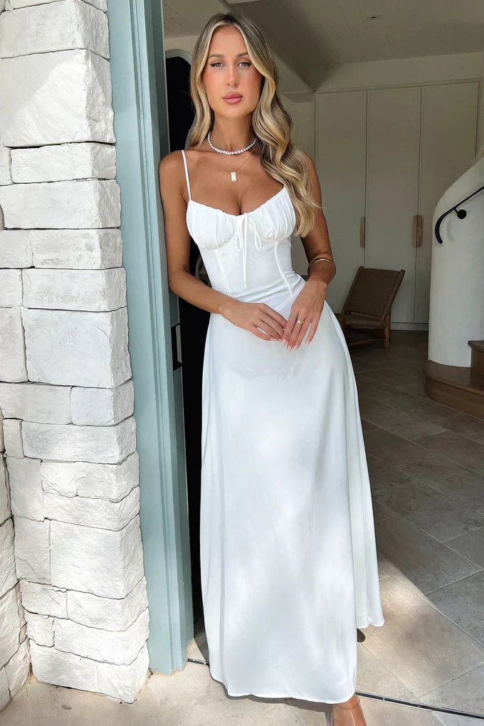 Luna | Satin Maxi Dress