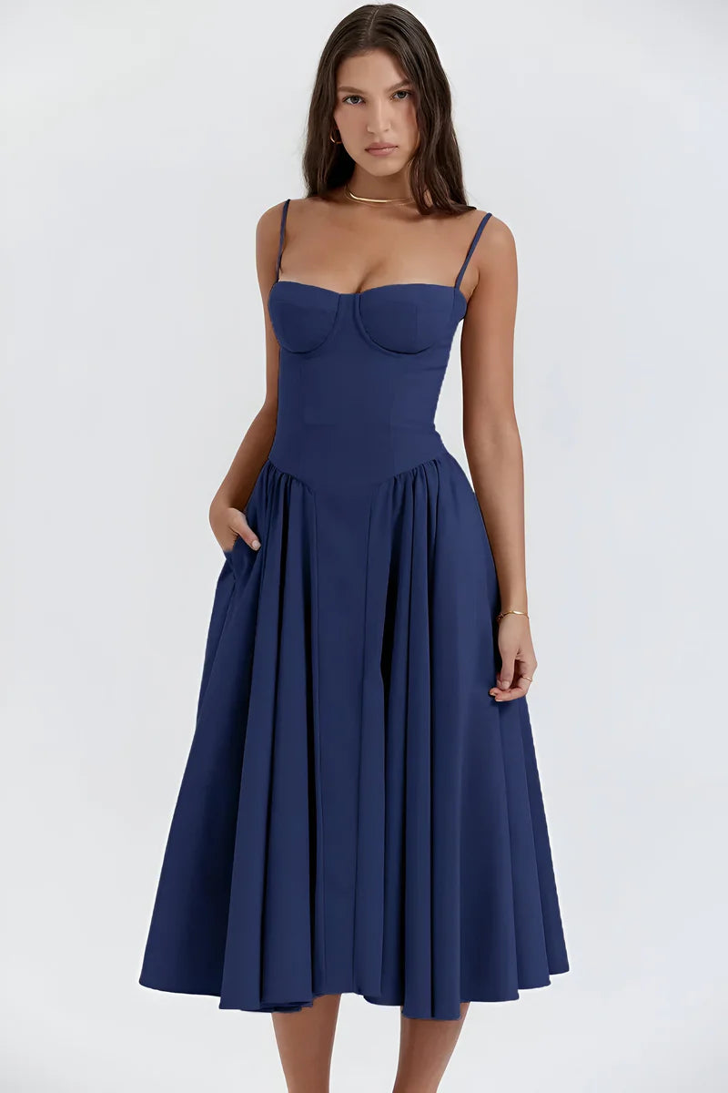 Tiana | Tulle Midi Dress