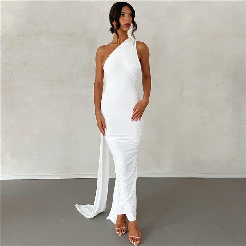 Eve | Backless Adjustable Scarf Loop Maxi Dress