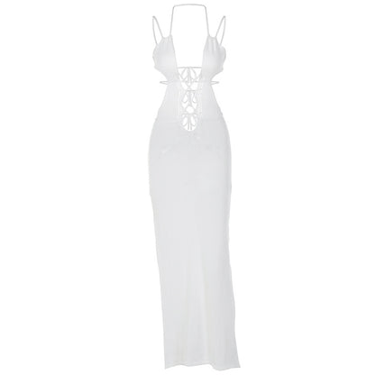 Aria | Crochet Cut-Out Maxi Dress