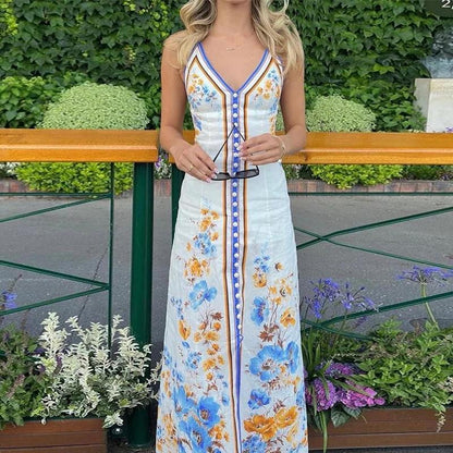 Ria | V Neck Midi Dress
