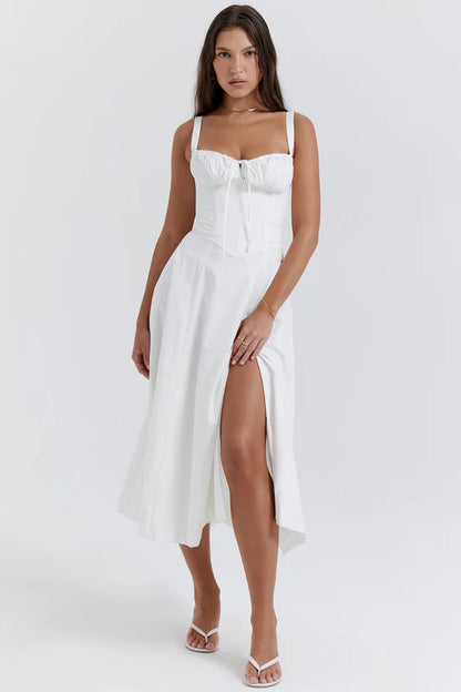 Lily | Geblümtes Midikleid