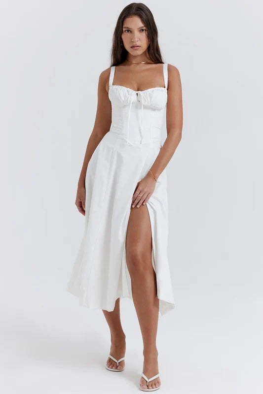 Lily | Geblümtes Midikleid