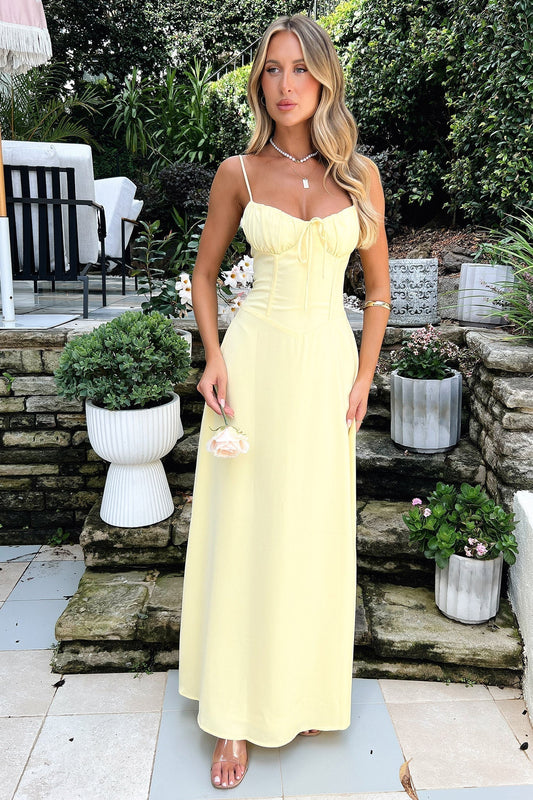 Luna | Satin Maxikleid